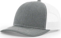 Richardson 112PL R-Flex Mesh-Back Trucker Caps - Heather Gray White - Gray White / OSFM