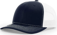 Richardson 112PL R-Flex Mesh-Back Trucker Caps - Navy White - Navy White / OSFM