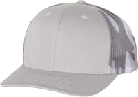 Richardson 112PM Printed Mesh-Back Trucker Caps - Gray Gray Camo - Gray / OSFM