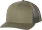 Richardson 112PM Printed Mesh-Back Trucker Caps - Loden Green Camo - Dark Gray Green / OSFM