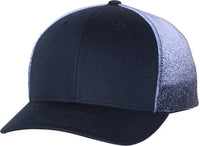 Richardson 112PM Printed Mesh-Back Trucker Caps - Navy Navy to White Fade - Navy White / OSFM