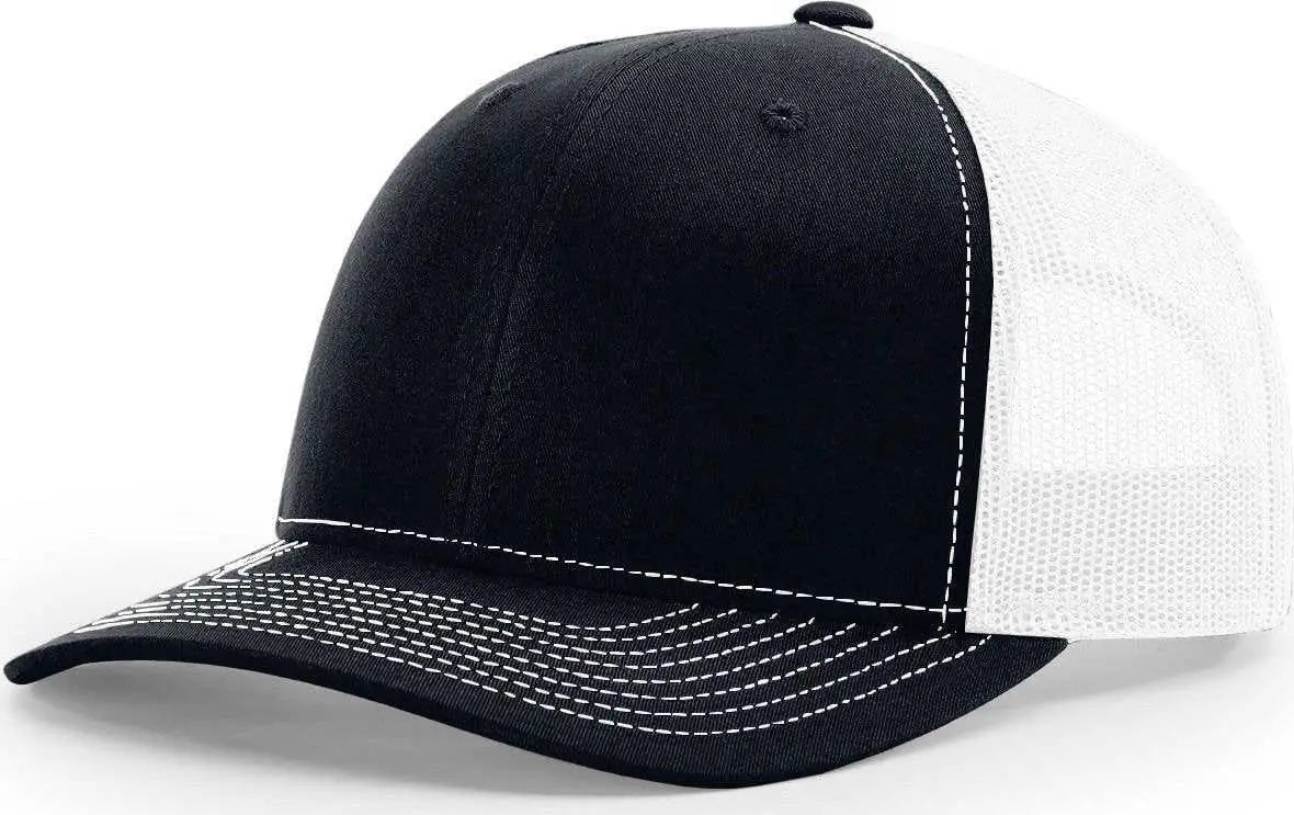 Richardson 112RE Recycled Mesh Back Trucker Caps Navy White Navy White / OSFM