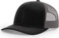 Richardson 112RE Recycled Trucker Cap - Black Charcoal - Black Dark Gray / OSFM