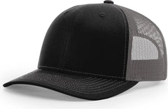 Richardson 112RE Recycled Trucker Cap - Black Charcoal - Black Dark Gray / OSFM