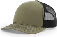 Richardson 112RE Recycled Trucker Cap - Loden Black - Loden Black / OSFM