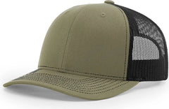 Richardson 112RE Recycled Trucker Cap - Loden Black - Loden Black / OSFM