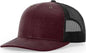 Richardson 112WF Oil Cloth Trucker Caps Burgundy Black Maroon Black / OSFM