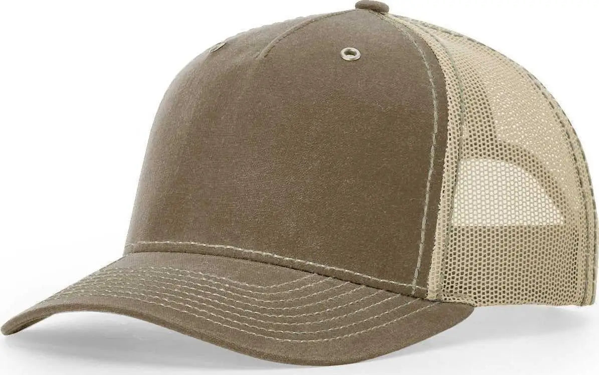 Richardson 112WH Hawthorne Trucker Caps Buck Khaki Brown Khaki / OSFM