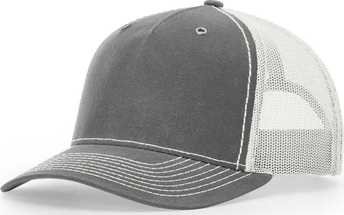 Richardson 112WH Hawthorne Trucker Caps Rhino Light Gray Dark Gray Light Gray / OSFM