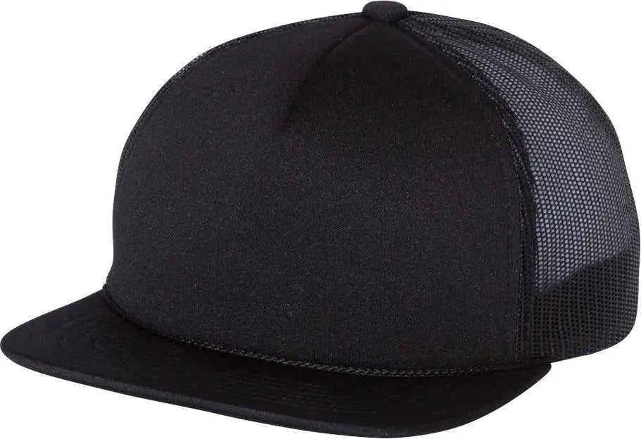 Richardson 113 Foam Trucker Caps - Black - Black / OSFM