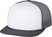 Richardson 113 Foam Trucker Caps White Charcoal White Dark Gray / OSFM