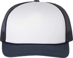 Richardson 113 Foam Trucker Caps White Navy White Navy / OSFM