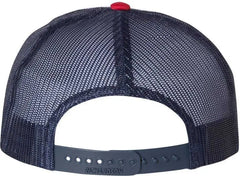 Richardson 113 Foam Trucker Caps White Navy Red White Navy / OSFM