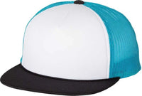 Richardson 113 Foam Trucker Caps White Neon Blue Black White Blue / OSFM