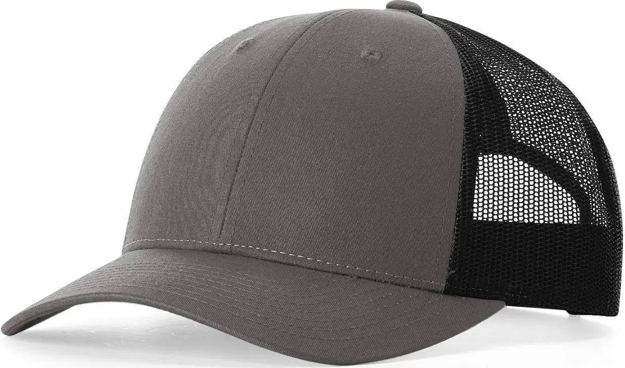 Richardson 115 Low Pro Trucker Cap - Charcoal Black - Dark Gray Black / S