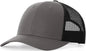 Richardson 115 Low Pro Trucker Cap - Charcoal Black - Dark Gray Black / S