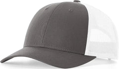 Richardson 115 Low Pro Trucker Cap - Charcoal White - Dark Gray White / S