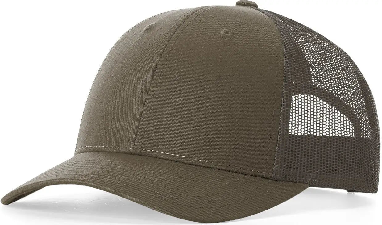 Richardson 115 Low Pro Trucker Cap - Chocolate Chip Gray Brown - Coffee Gray Brown / S