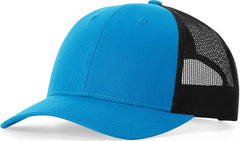Richardson 115 Low Pro Trucker Cap - Cyan Black - Cyan Black / S