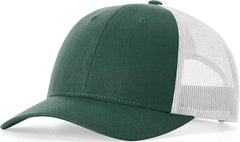 Richardson 115 Low Pro Trucker Cap - Dark Green Heather Light Gray - Forest Light Gray / S