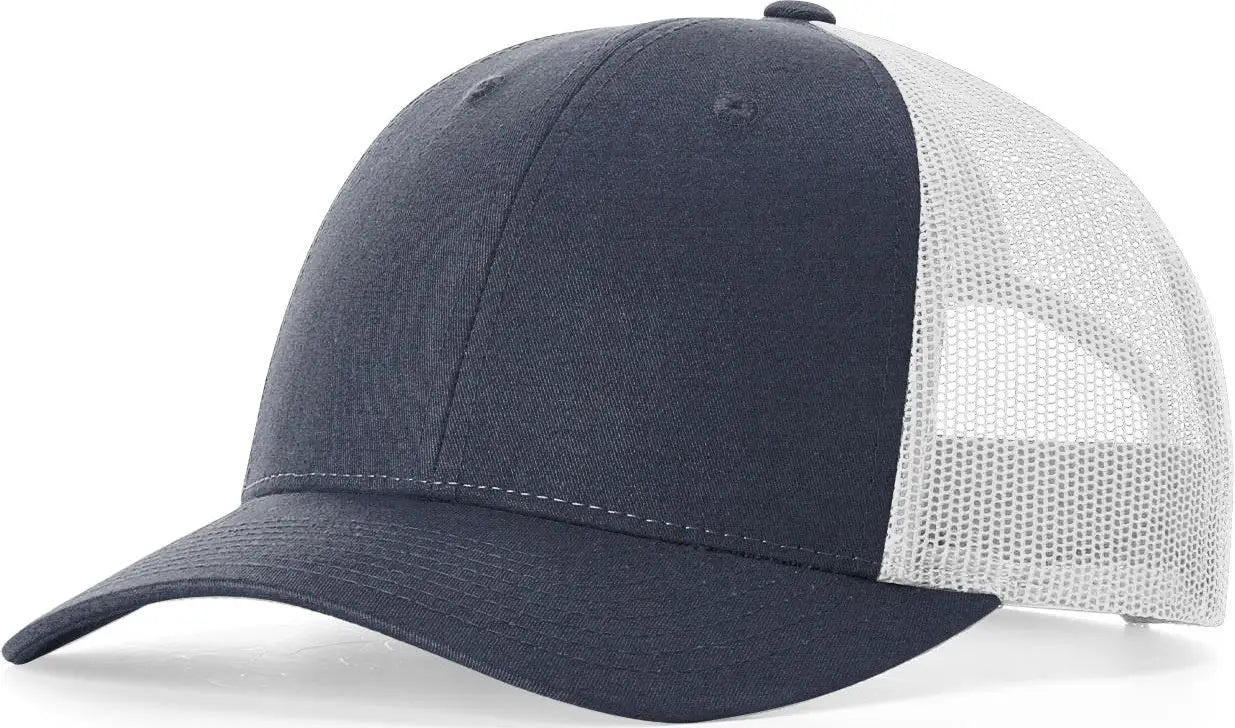 Richardson 115 Low Pro Trucker Cap - Navy Heather Light Gray - Navy Light Gray / S