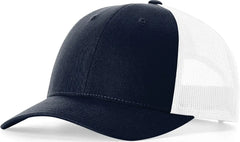 Richardson 115 Low Pro Trucker Cap - Navy White - Navy White / S