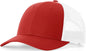 Richardson 115 Low Pro Trucker Cap - Red White - Red White / S