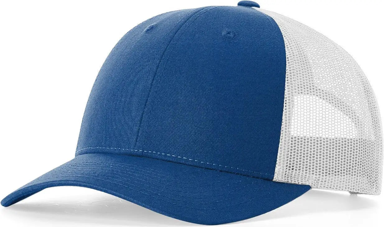 Richardson 115 Low Pro Trucker Cap - Royal Heather Light Gray - Royal Light Gray / S