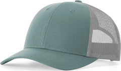 Richardson 115 Low Pro Trucker Cap - Smoke Blue Aluminum - Blue Aluminum / S