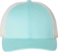 Richardson 115 Low Pro Trucker Caps - Aruba Blue Birch