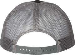 Richardson 115 Low Pro Trucker Caps - Black Charcoal