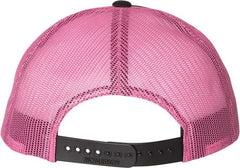 Richardson 115 Low Pro Trucker Caps - Black Neon Pink