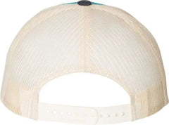 Richardson 115 Low Pro Trucker Caps - Blue Teal Birch Navy
