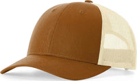Richardson 115 Low Pro Trucker Caps - Carmel/ Birch - Tan Light Gray / S