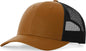 Richardson 115 Low Pro Trucker Caps - Carmel/ Black - Tan Black / S