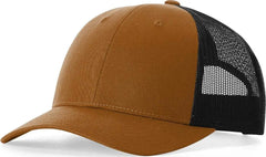 Richardson 115 Low Pro Trucker Caps - Carmel/ Black - Tan Black / S
