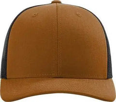 Richardson 115 Low Pro Trucker Caps - Carmel/ Black