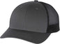 Richardson 115 Low Pro Trucker Caps - Charcoal Black - Dark Gray Black / SM
