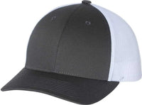 Richardson 115 Low Pro Trucker Caps - Charcoal White - Dark Gray White / SM