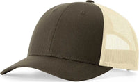 Richardson 115 Low Pro Trucker Caps - Chocolate Chip Birch - Coffee Ivory / SM
