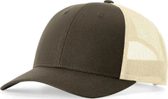 Richardson 115 Low Pro Trucker Caps - Chocolate Chip Birch - Coffee Ivory / SM