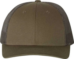 Richardson 115 Low Pro Trucker Caps - Chocolate Chip Gray