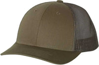 Richardson 115 Low Pro Trucker Caps - Chocolate Chip Gray - Coffee Dark Gray / SM
