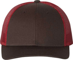Richardson 115 Low Pro Trucker Caps Coffee Claret