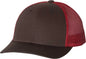 Richardson 115 Low Pro Trucker Caps Coffee Claret Coffee Cardinal / SM