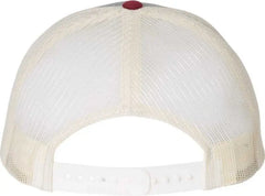 Richardson 115 Low Pro Trucker Caps - Heather Gray Birch Cardinal