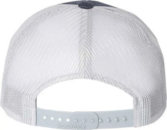 Richardson 115 Low Pro Trucker Caps - Heather Navy Silver