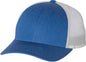 Richardson 115 Low Pro Trucker Caps - Heather Royal Silver - Royal Light Gray / SM