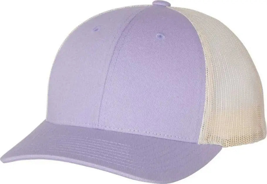 Richardson 115 Low Pro Trucker Caps - Lilac Birch - Purple Light Gray / SM