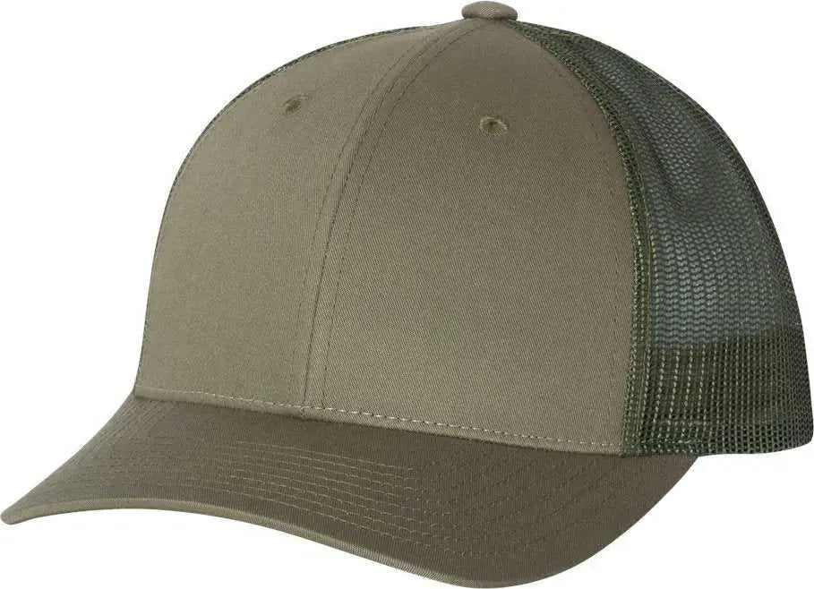 Richardson 115 Low Pro Trucker Caps - Loden - Dark Gray / SM